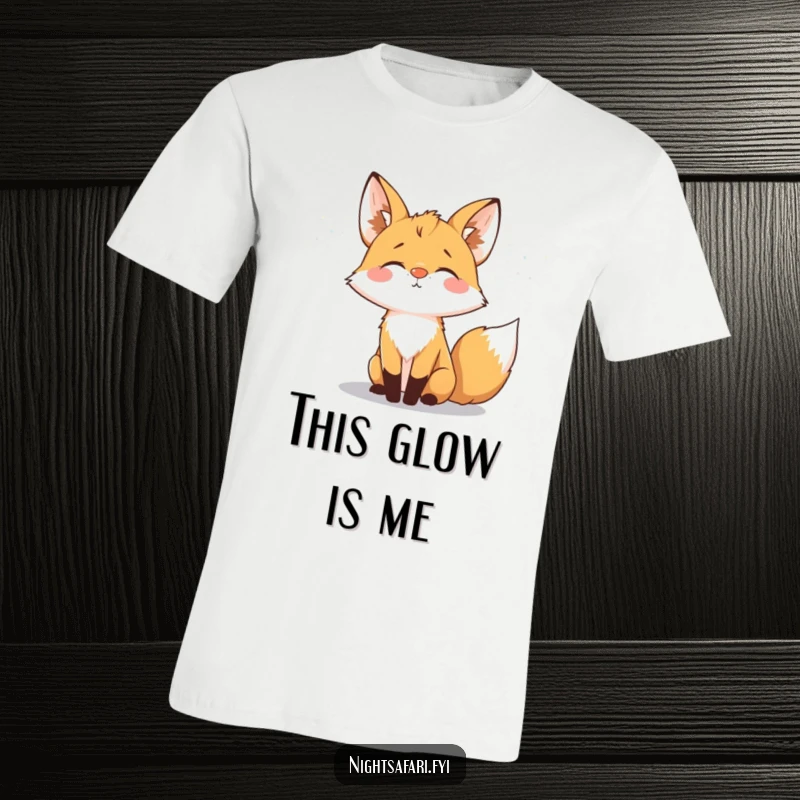Funny fox with a brightly glowing nose, sniffing the night air, embodying nocturnal delight and mystery.