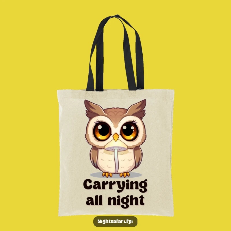 Funny Curious Owl Tote Bag - Carry Your Mysteries, Perfect Gift