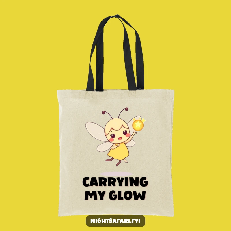 Funny Firefly Orb Tote Bag: Carry Your Magic with Whimsical Humor, Great Funny Gift