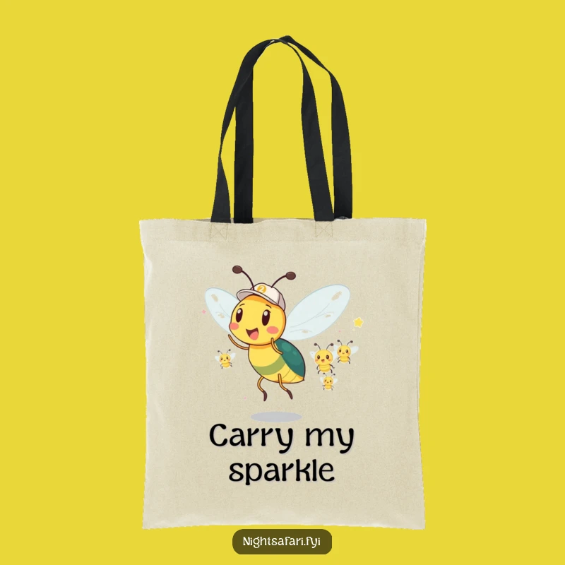 Funny Firefly Parade Tote Bag: Carry Your Light & Joy!