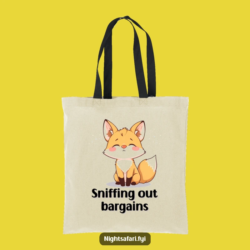 Funny Fox Glowing Nose Tote: Night Adventure Style, Great Funny Gift