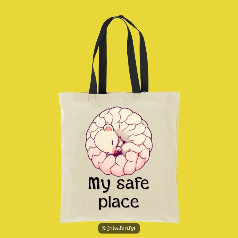Funny Pangolin Tote Bag: Shy Ball Character, Spacious Humorous Gift Bag
