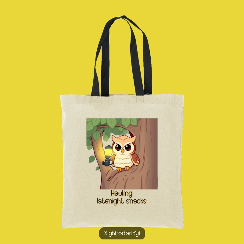 Funny Owl Headlamp Tote: Curious Style, Great Funny Gift